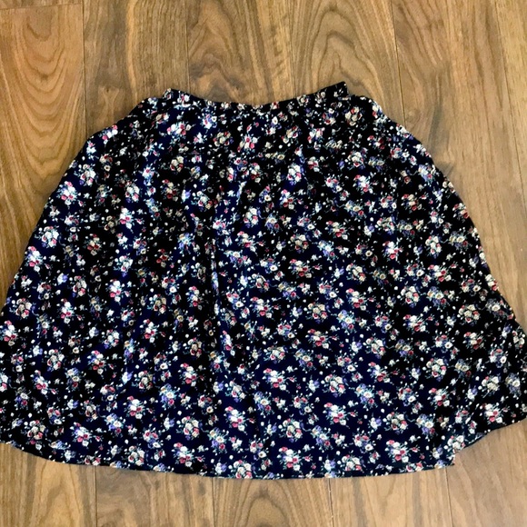 Vintage A-Line flowy light spring summer midi skirt - Picture 2 of 5
